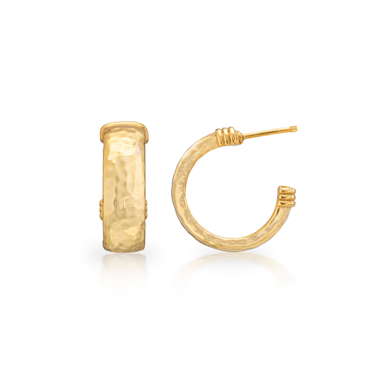 Cleopatra Classic Small Hoop Earrings - Gold - Image 3