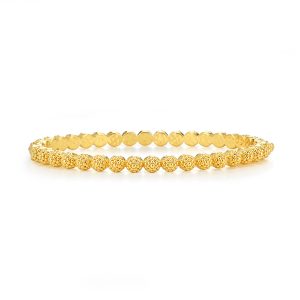 Berry Eternity Petite Hinged Bangle - Gold