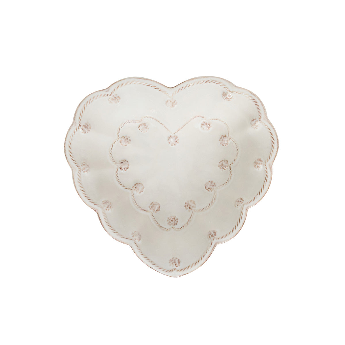 Berry & Thread 6.5 Heart Bowl - Whitewash