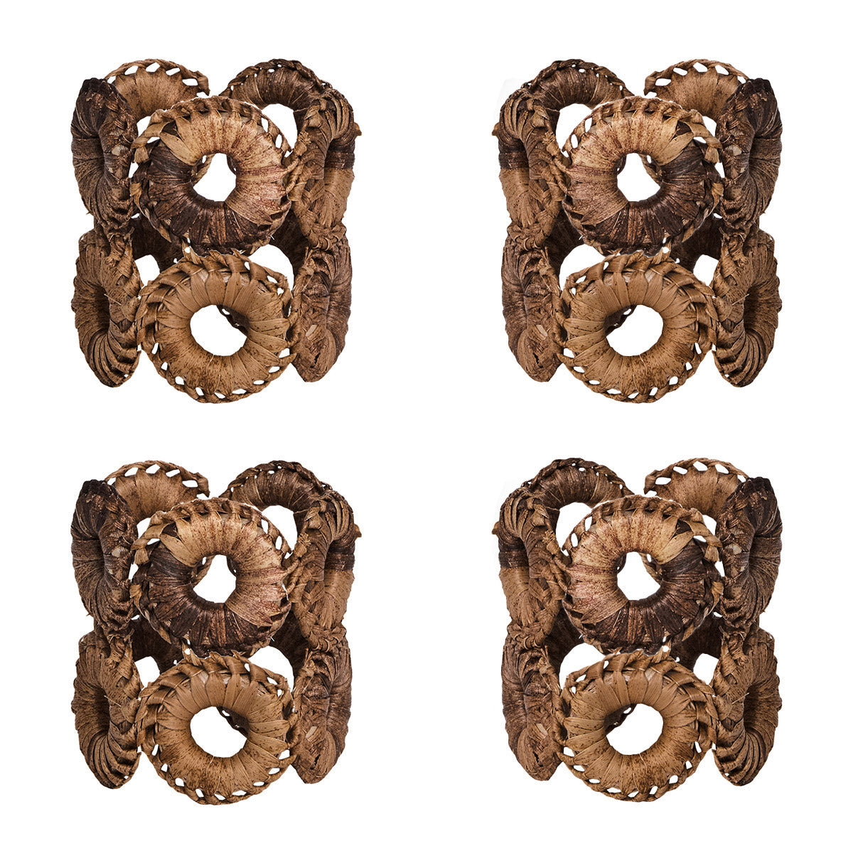 Rustic Ring Napkin Ring Set/4 - Natural