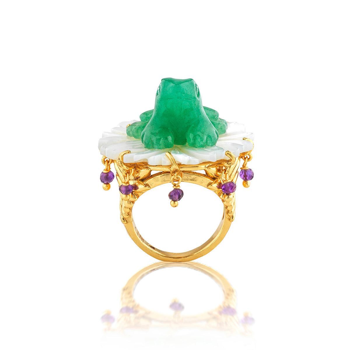 Villandry Frog Prince Ring - Multi - Size 8 - Image 3