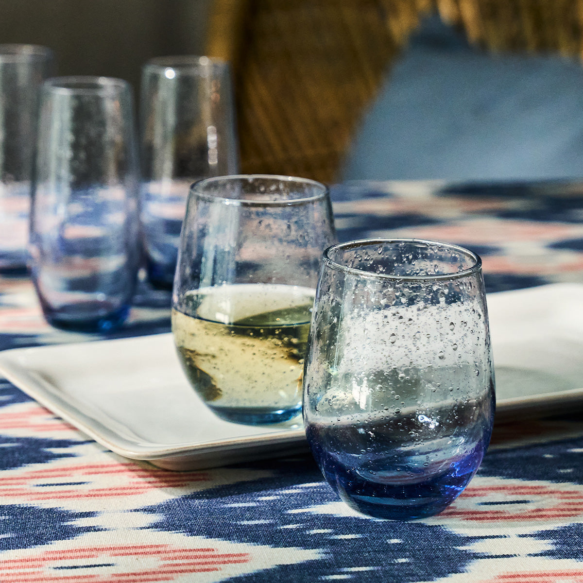 Provence Stemless Wine Glass - Chambray - Image 3