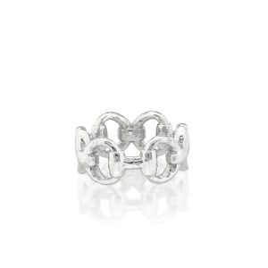 Equestrian Snaffle Bit Ring - Silver