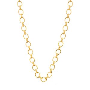 Cleopatra Small Link Necklace. 16+2 - Gold