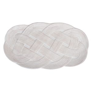 Le Panier Mystic Knot 15 Hostess Tray - Whitewash