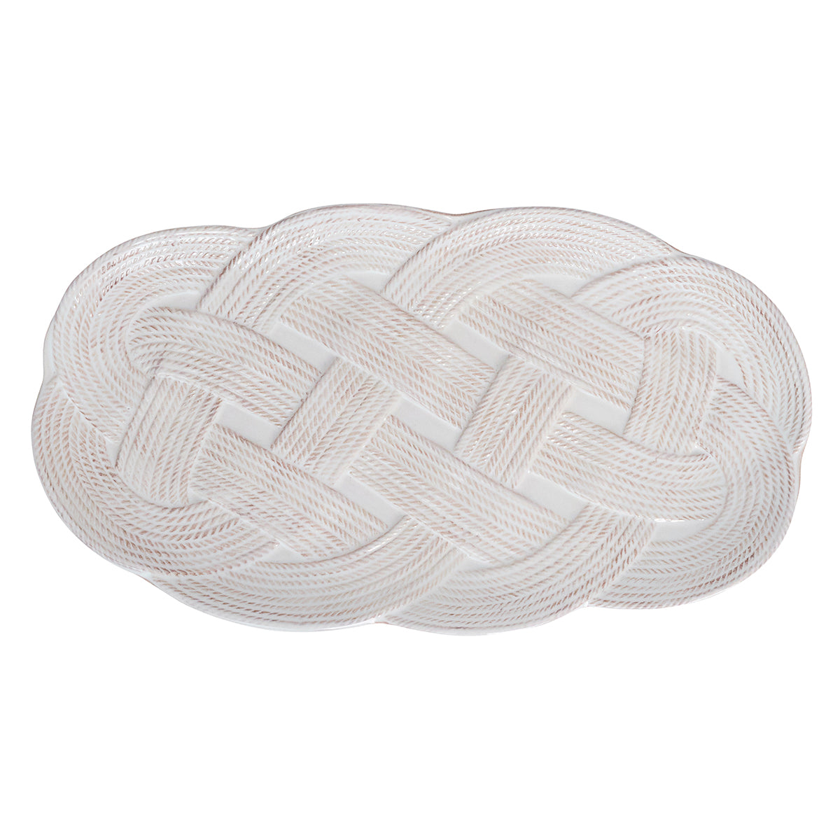 Le Panier Mystic Knot 15 Hostess Tray - Whitewash