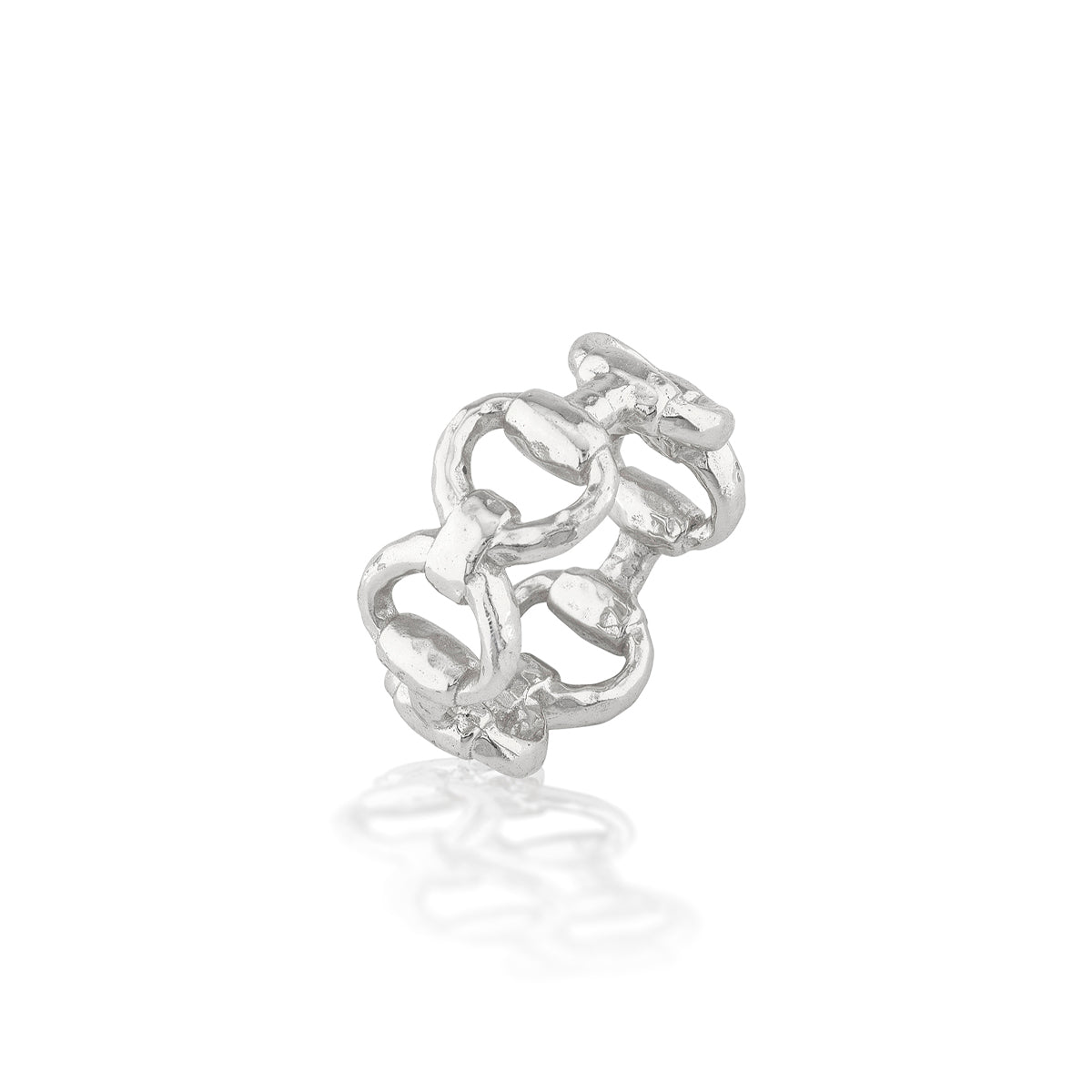Equestrian Snaffle Bit Ring - Silver - Image 3
