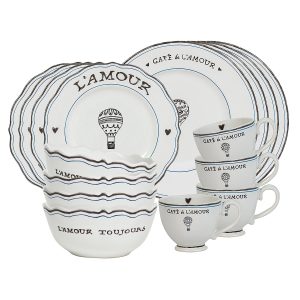 L'Amour Toujours 16pc Place Setting