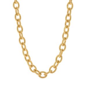 Victoria Small Chain Necklace. 18 - Gold