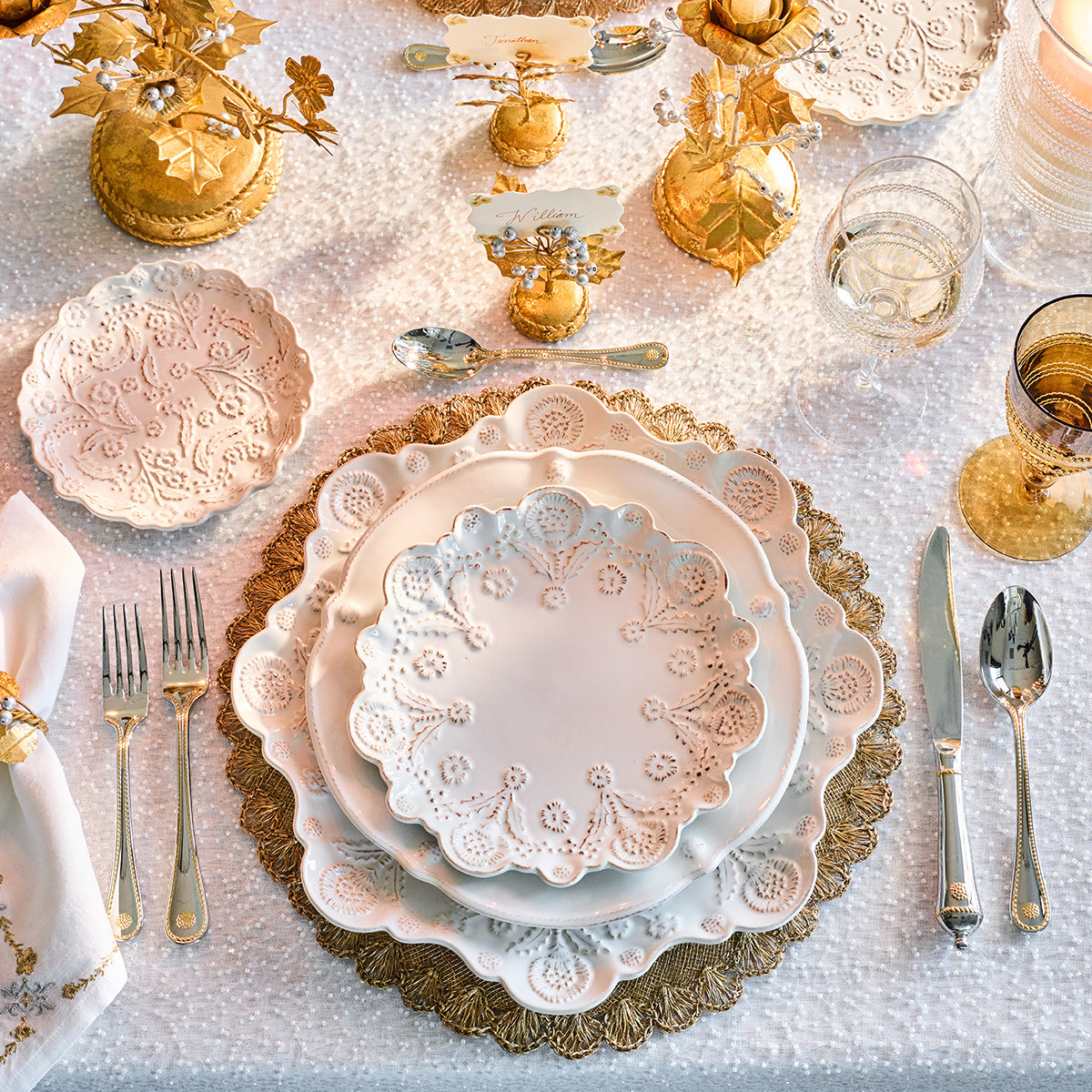 Berry & Thread Thistle Charger/Platter - Whitewash - Image 4
