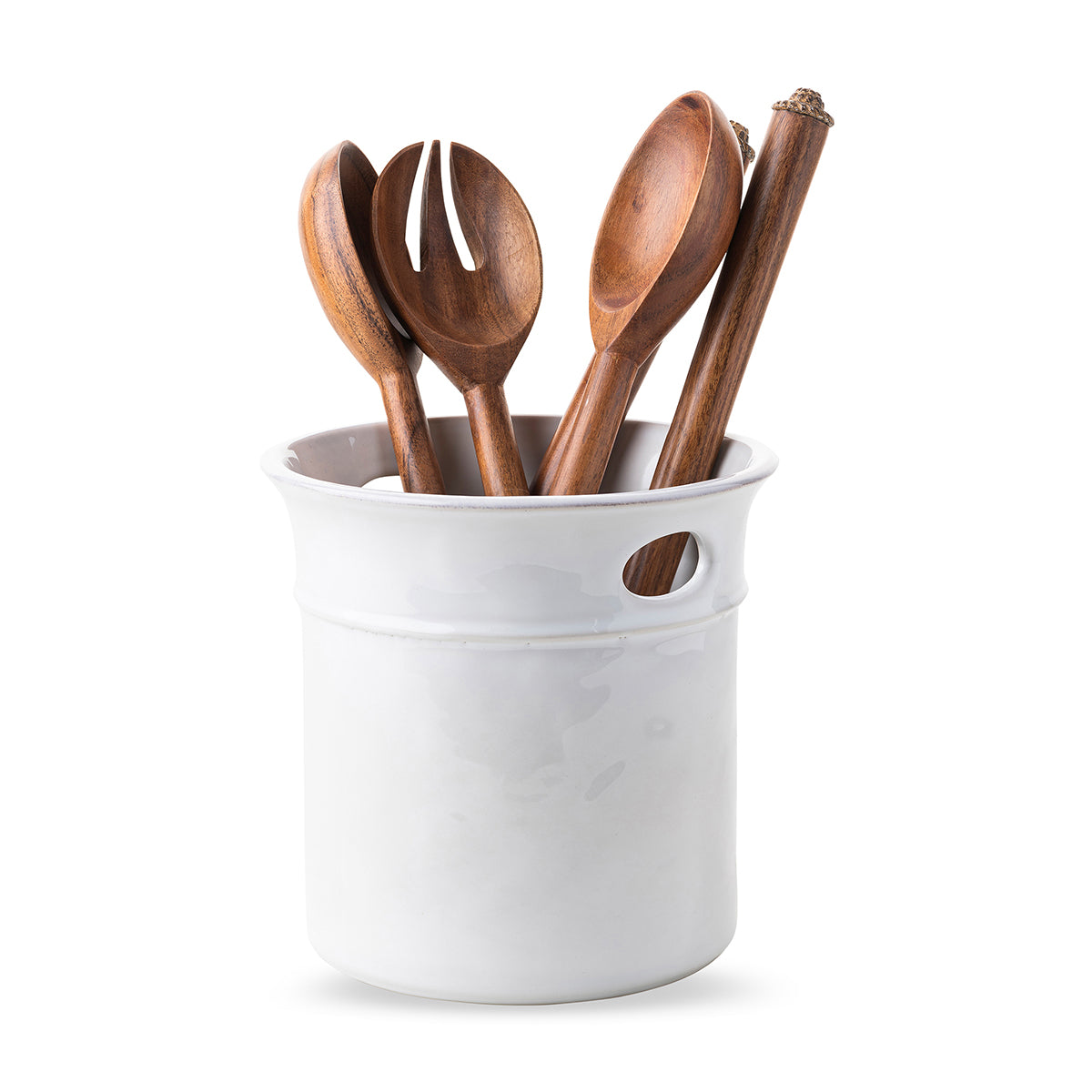 Puro Utensil Crock - Whitewash - Image 2