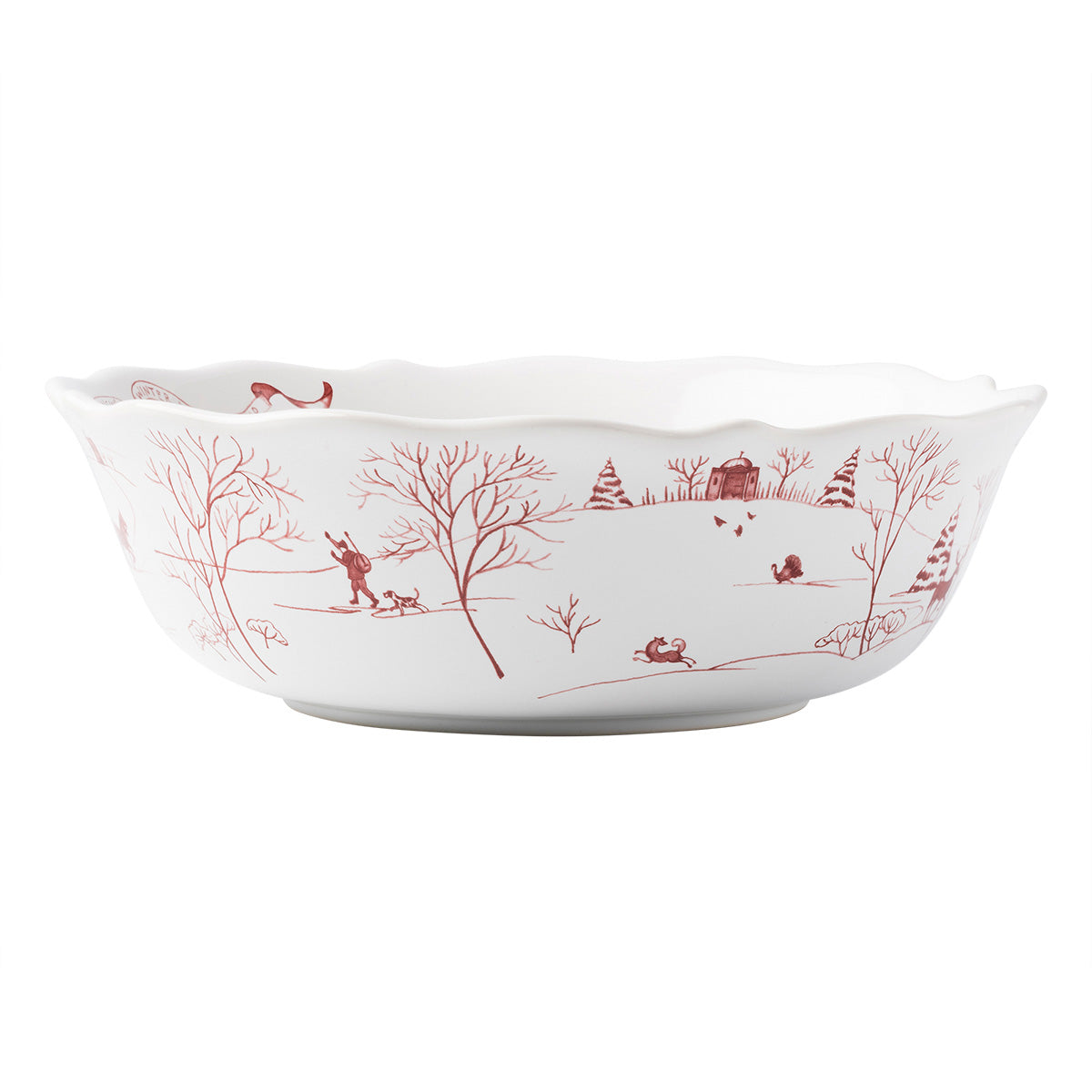 Country Estate Winter Frolic 10 Serving Bowl - Ruby - Image 5