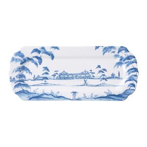 Country Estate 15 Hostess Tray - Delft Blue