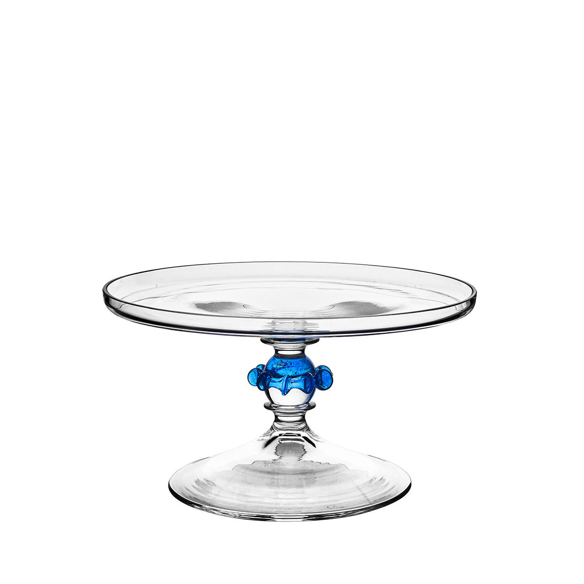 Nell Ruffle Petite Cake Dome & Stand Set - Chambray - Image 4