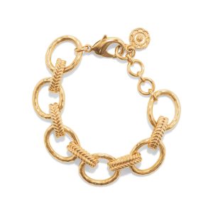 Cleopatra Regal Link Bracelet. 7+1.5 - Gold