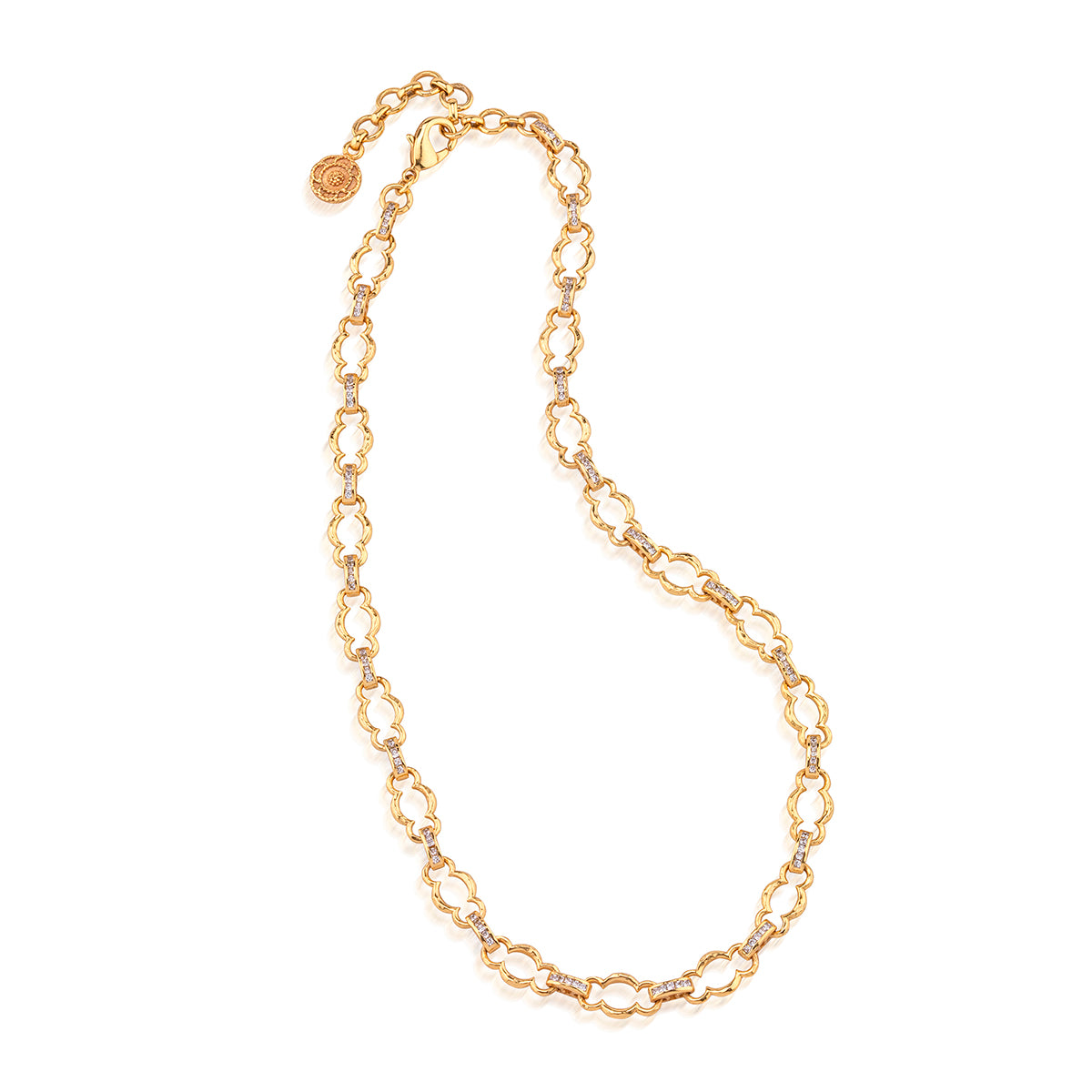 Maharani Petite Chain Necklace. 16+2 - Clear Cubic Zirconia - Image 3