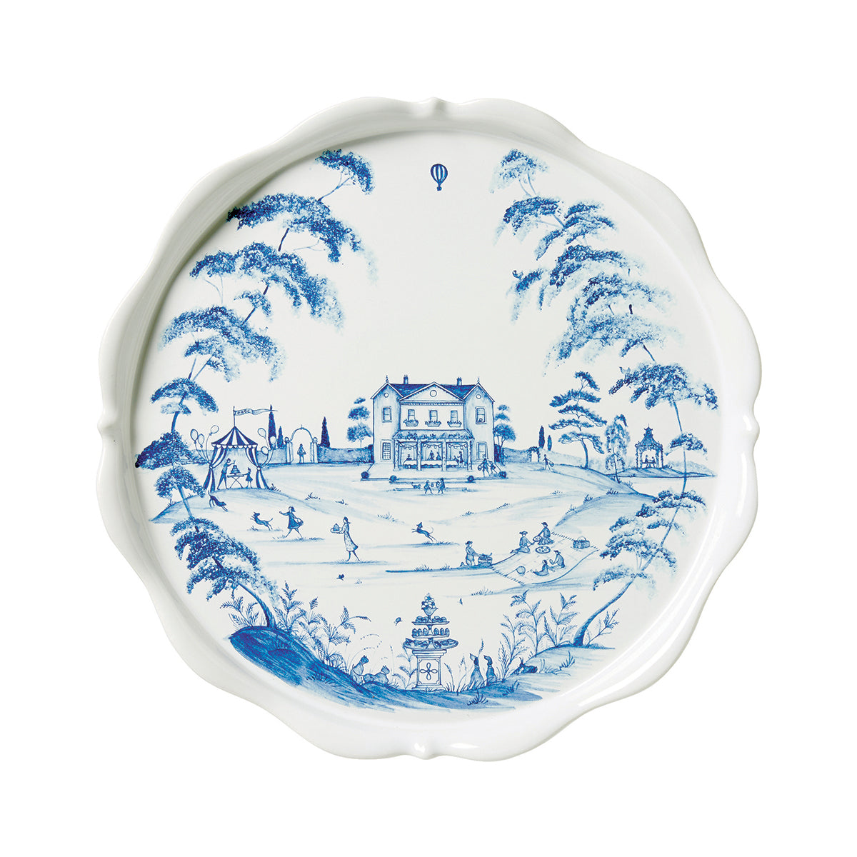 Country Estate Cake Stand - Delft Blue - Image 3