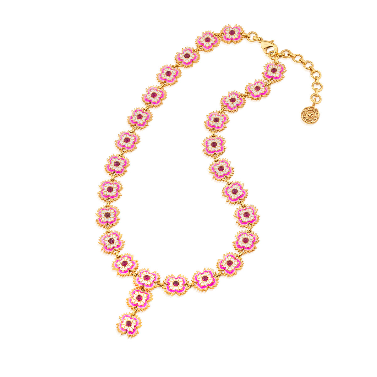 Dianthus Convertible Necklace. 16+2 - Pink - Image 4