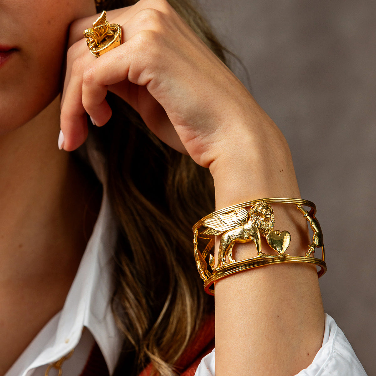 Lionheart Cuff - Gold - Image 2