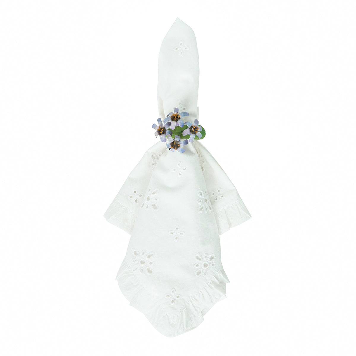 Meadow Walk Floral Napkin Ring Assorted Set/4 - Multi - Image 5