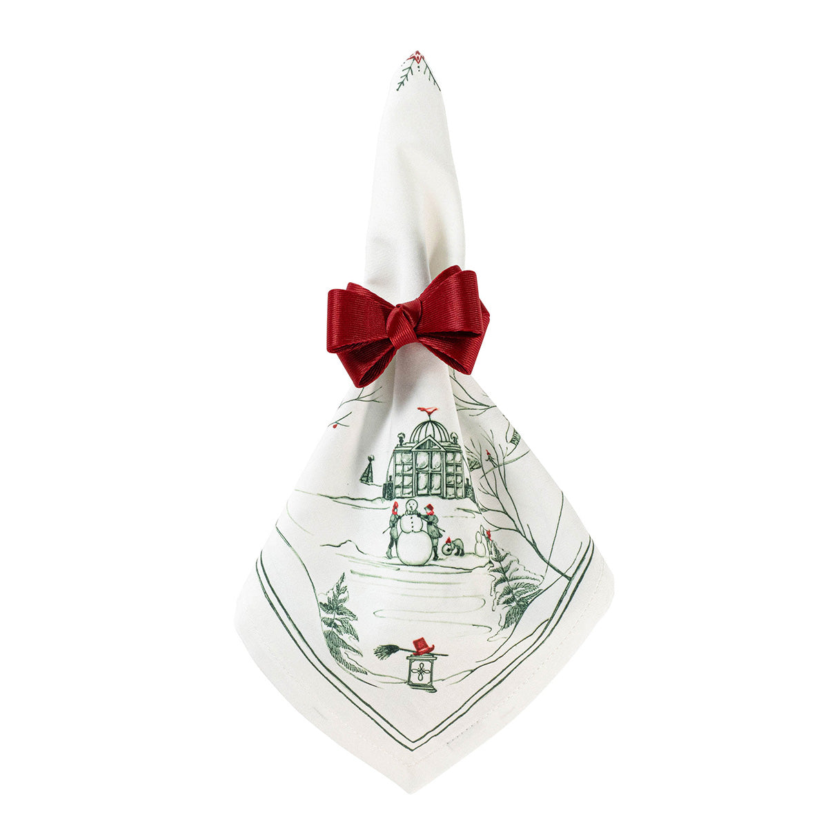 Country Estate Winter Frolic Napkin Set/4 - Evergreen - Image 2
