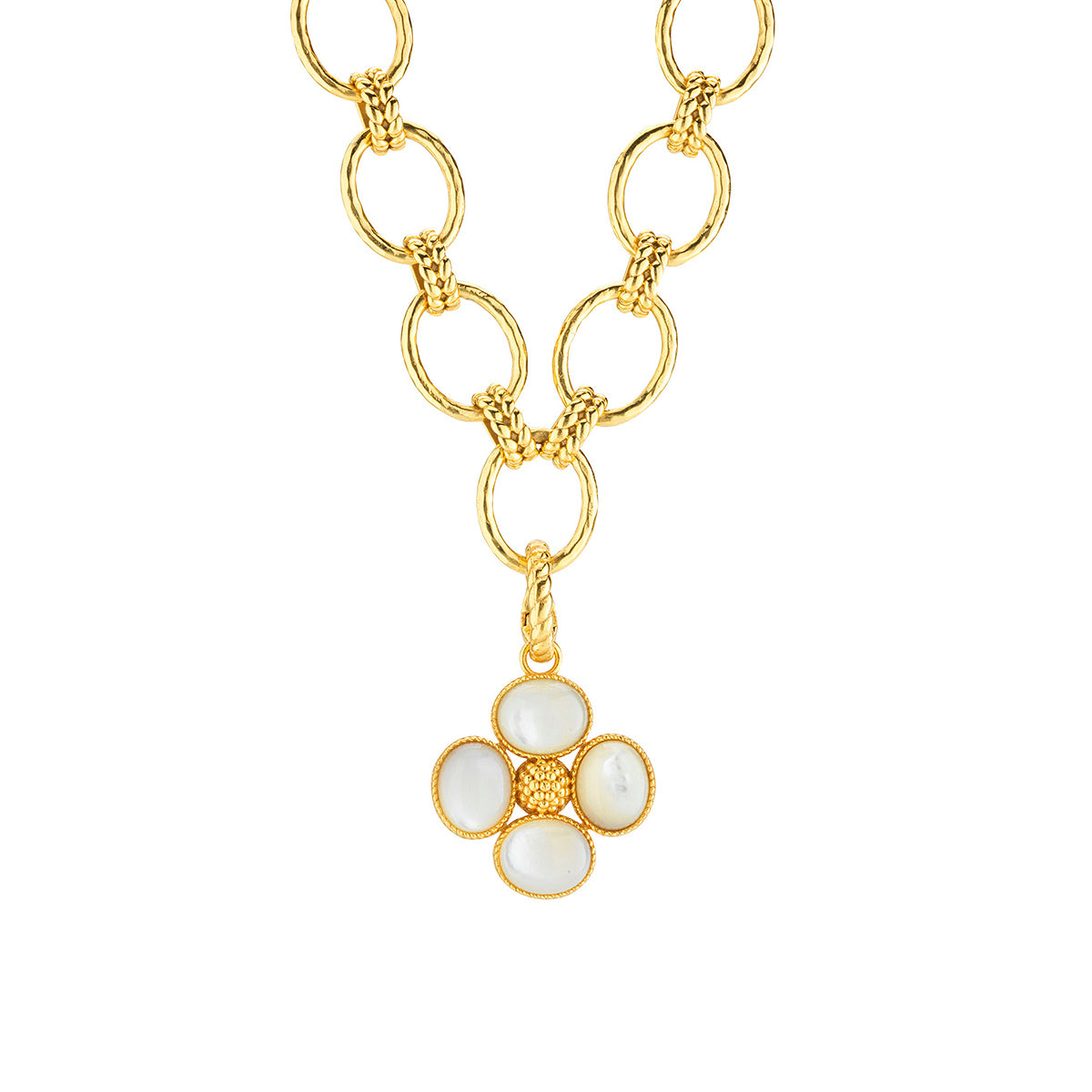 Berry Clover Double Sided Charm/Pendant - MOP - Image 4