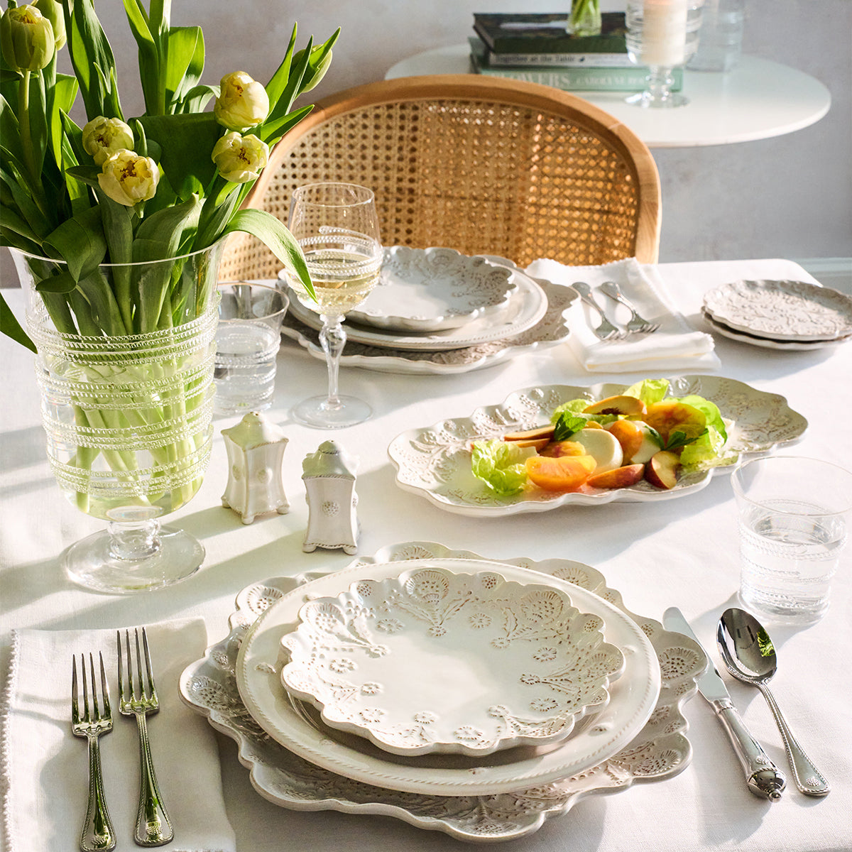 Berry & Thread Thistle Cocktail Plate Set/4 - Whitewash - Image 6
