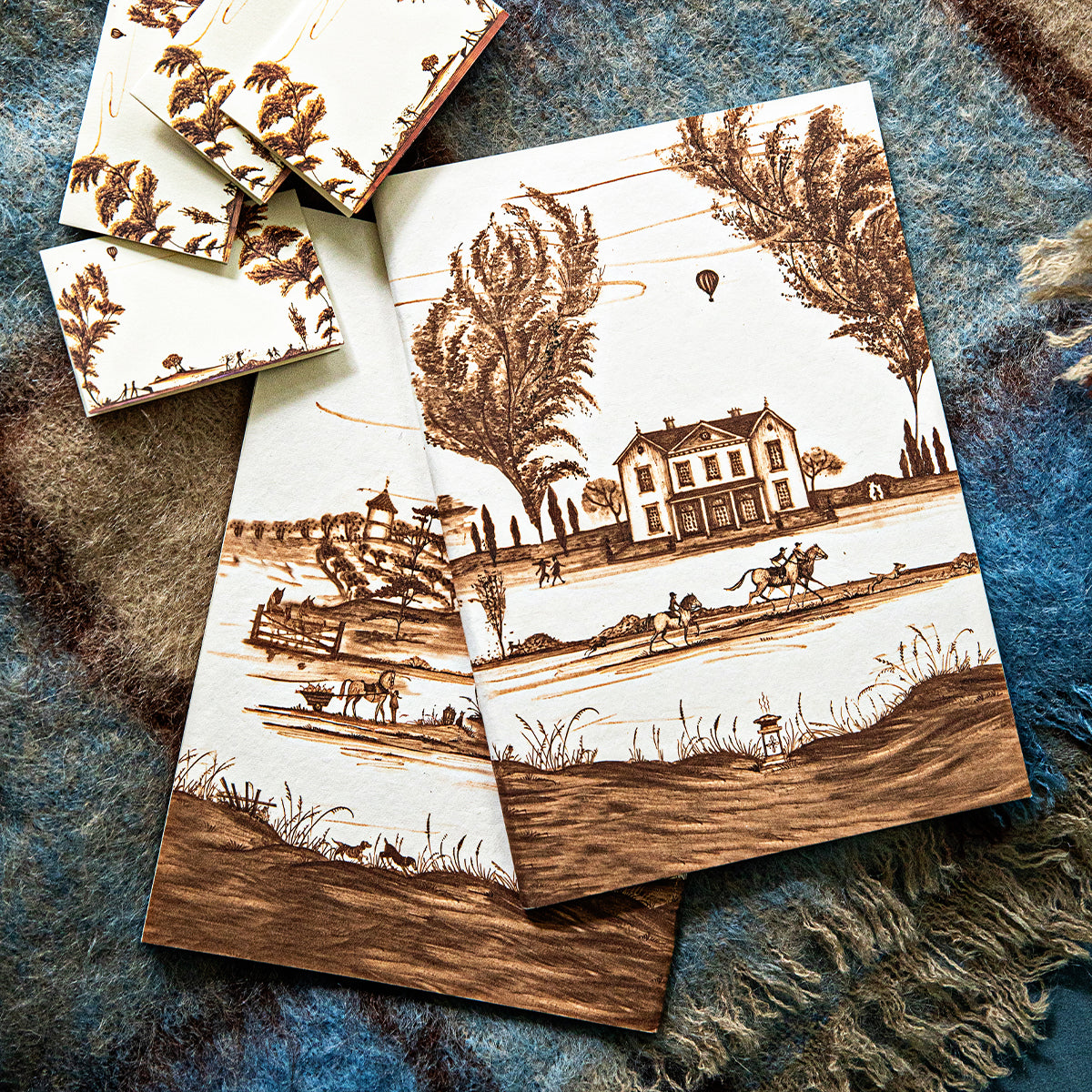Country Estate Harvest 7 x 10 Paper Journal - Sepia - Image 3