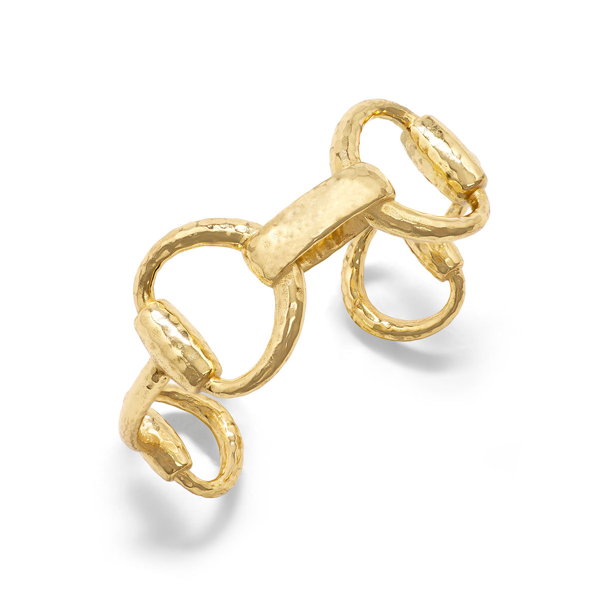 Equestrian Snaffle Bit Cuff - Gold - Image 3
