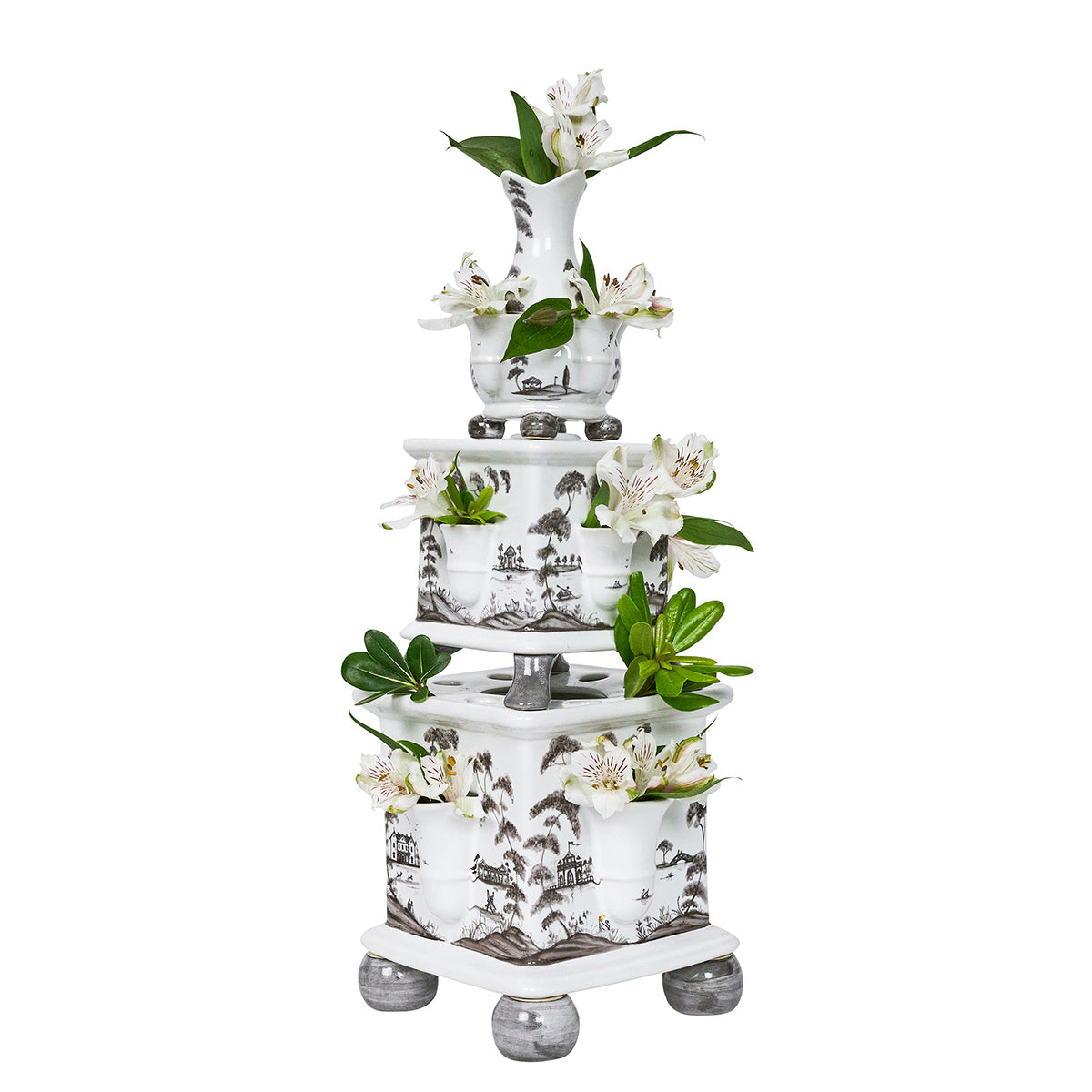 Country Estate Tulipiere Tower Set/3pc - Flint Grey - Image 2