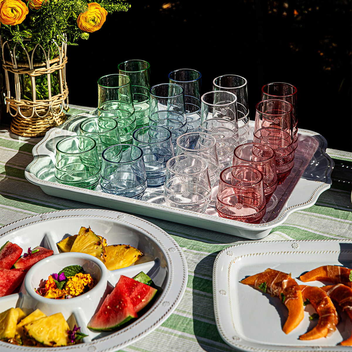 Berry & Thread Melamine 24 Tray - Whitewash - Image 4