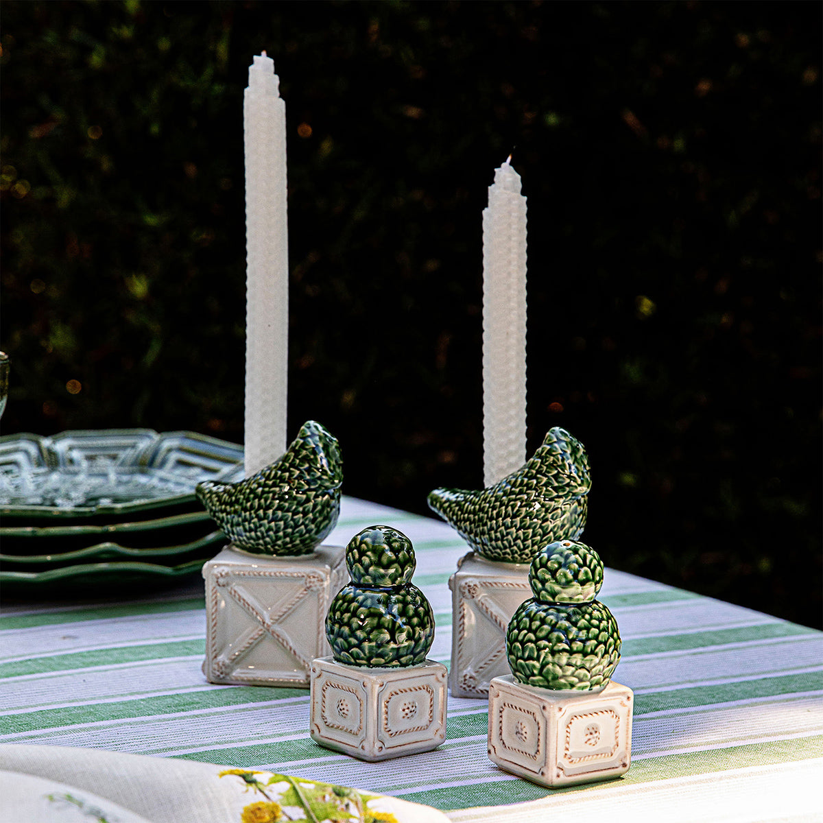 Berry & Thread Bird Topiary Candlestick Set/2 - Multi - Image 6