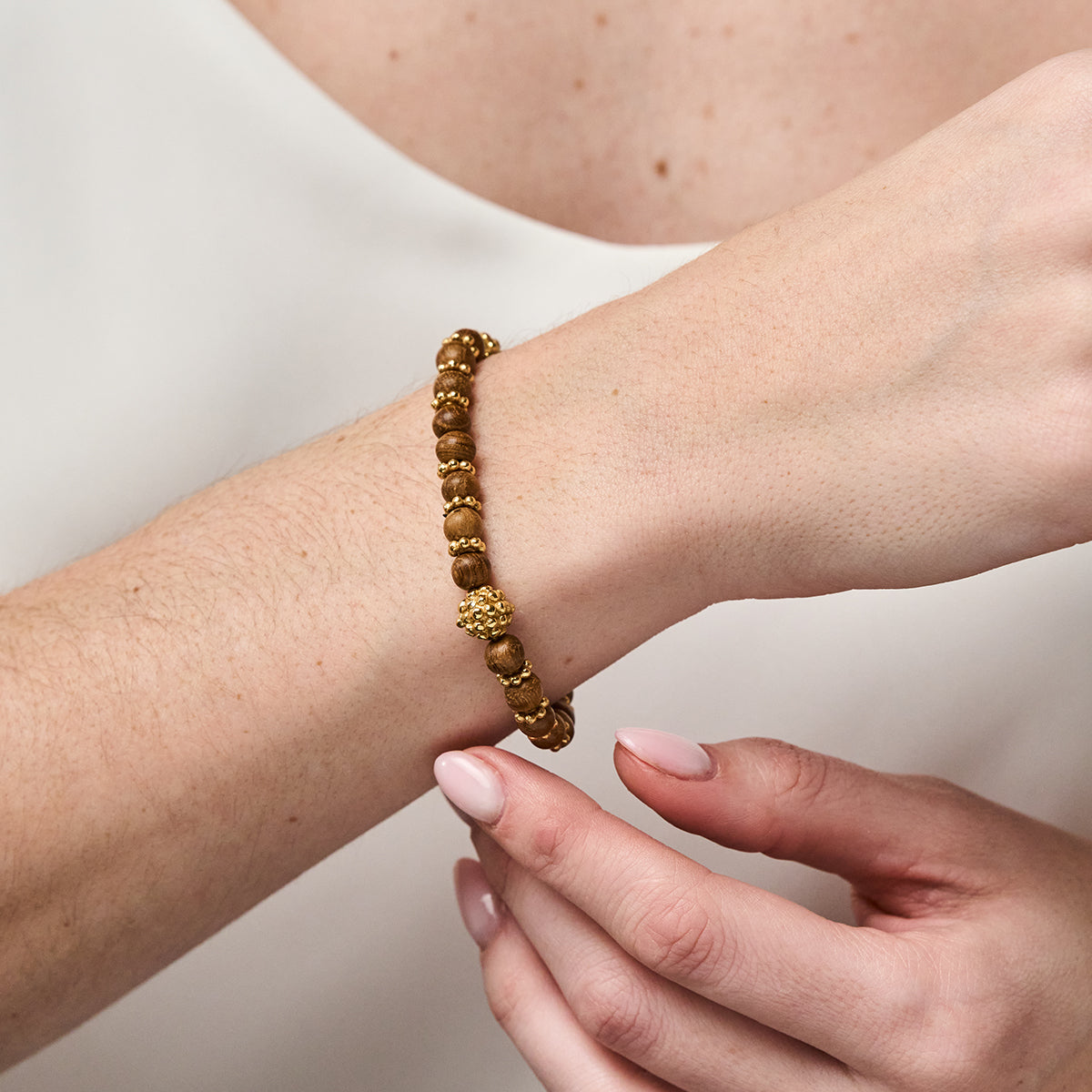 Berry Stretch Bracelet - Teak - Image 2