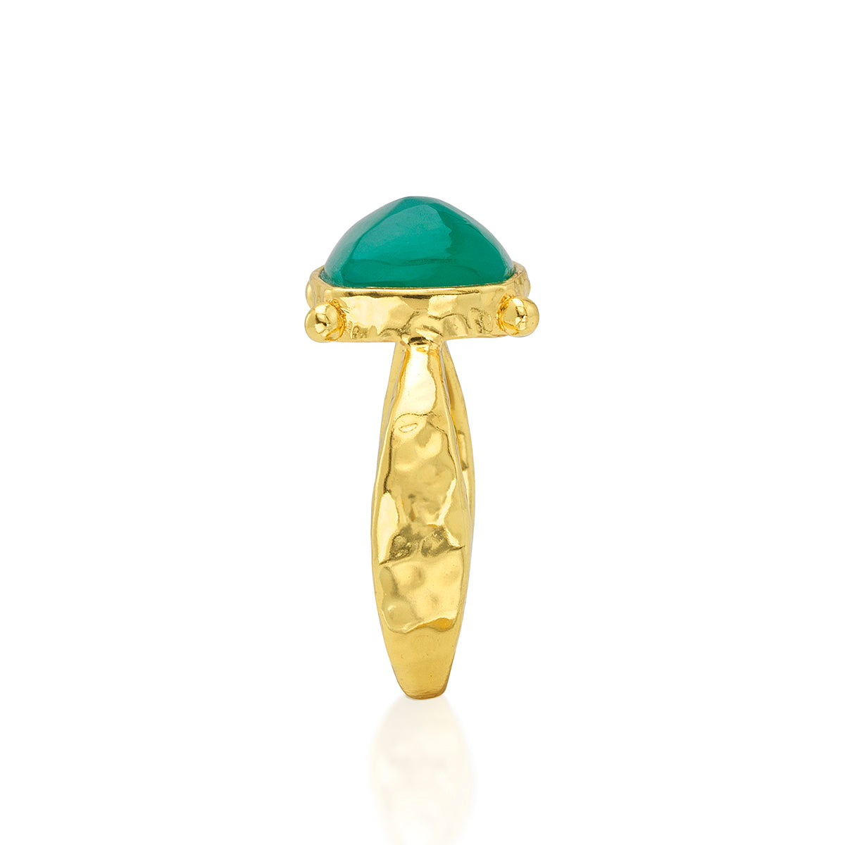 Mystic Eye Gem Ring- Green Onyx - Image 4