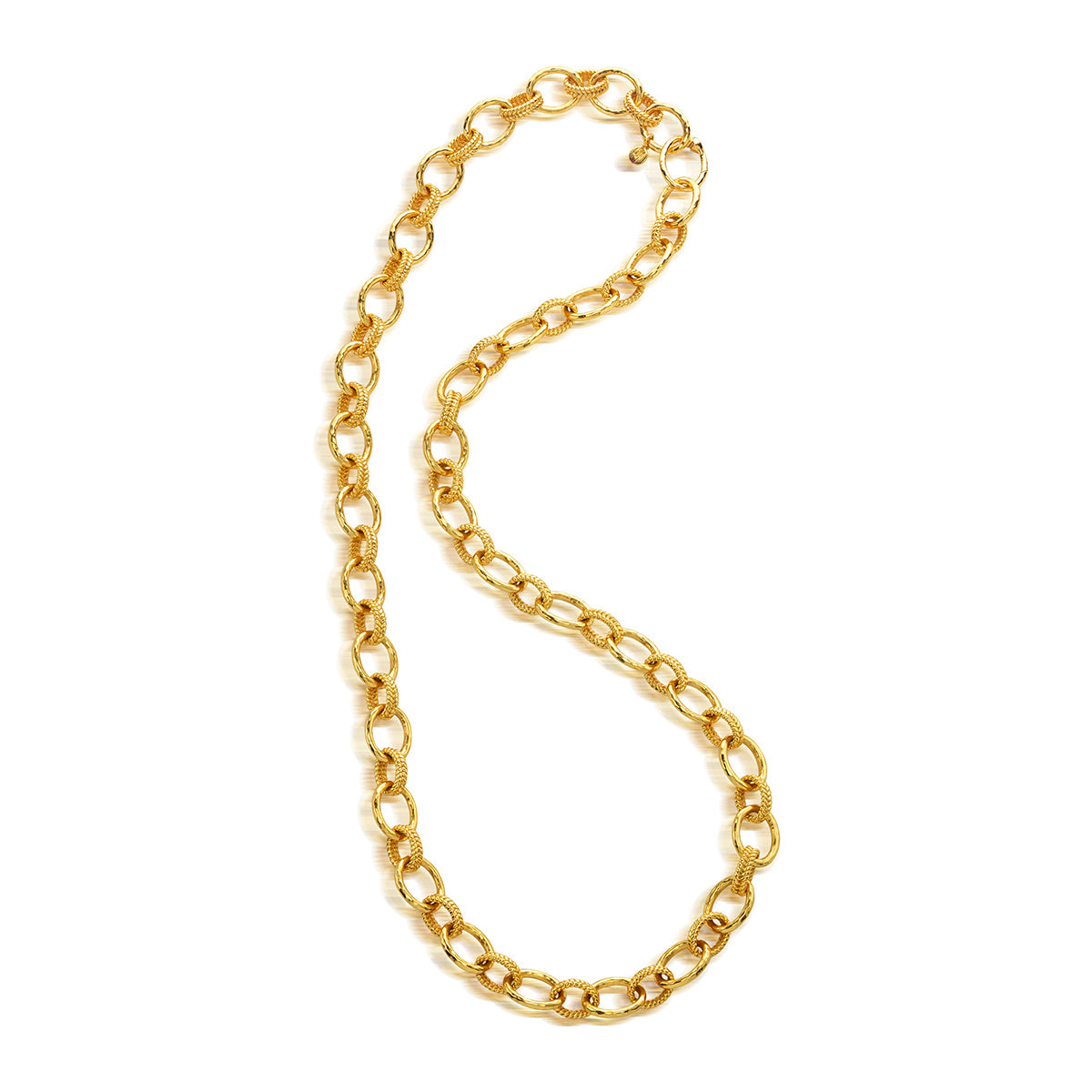 Cleopatra Regal Link Necklace. 32 - Gold - Image 3