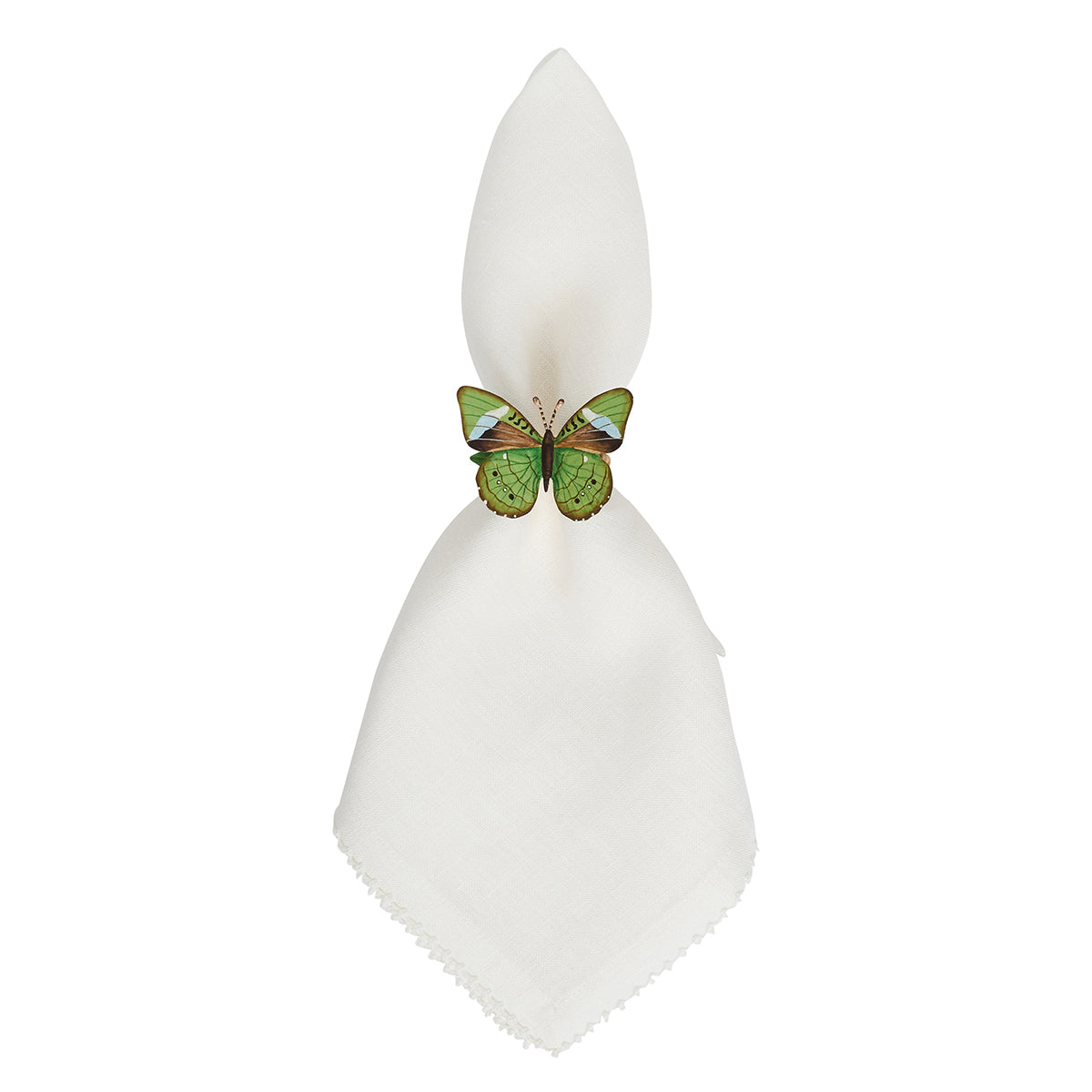 Meadow Walk Butterfly Napkin Ring Assorted Set/4 - Multi - Image 3