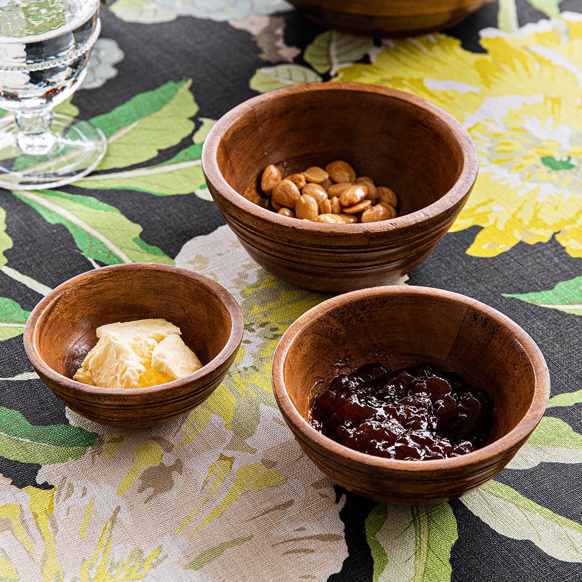 Bilbao Wood Nesting Bowl Set/3pc - Image 5