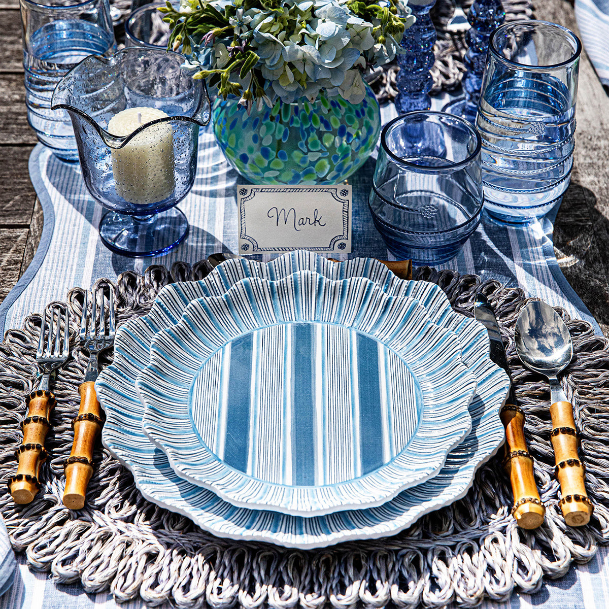 Berry & Thread Place Card Set/12 - Chambray - Image 5