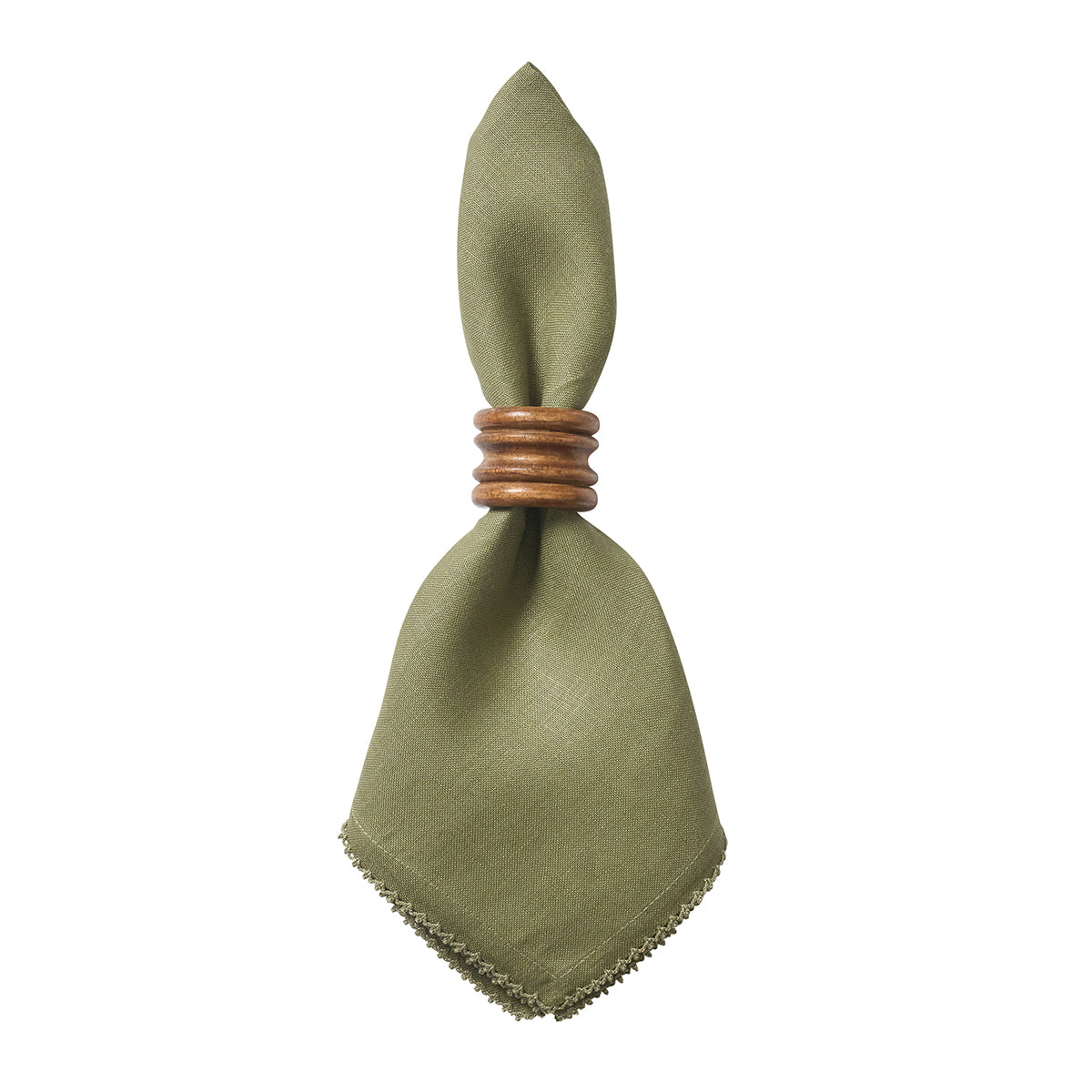 Berry Scallop Napkin Set/4 - Sage - Image 2