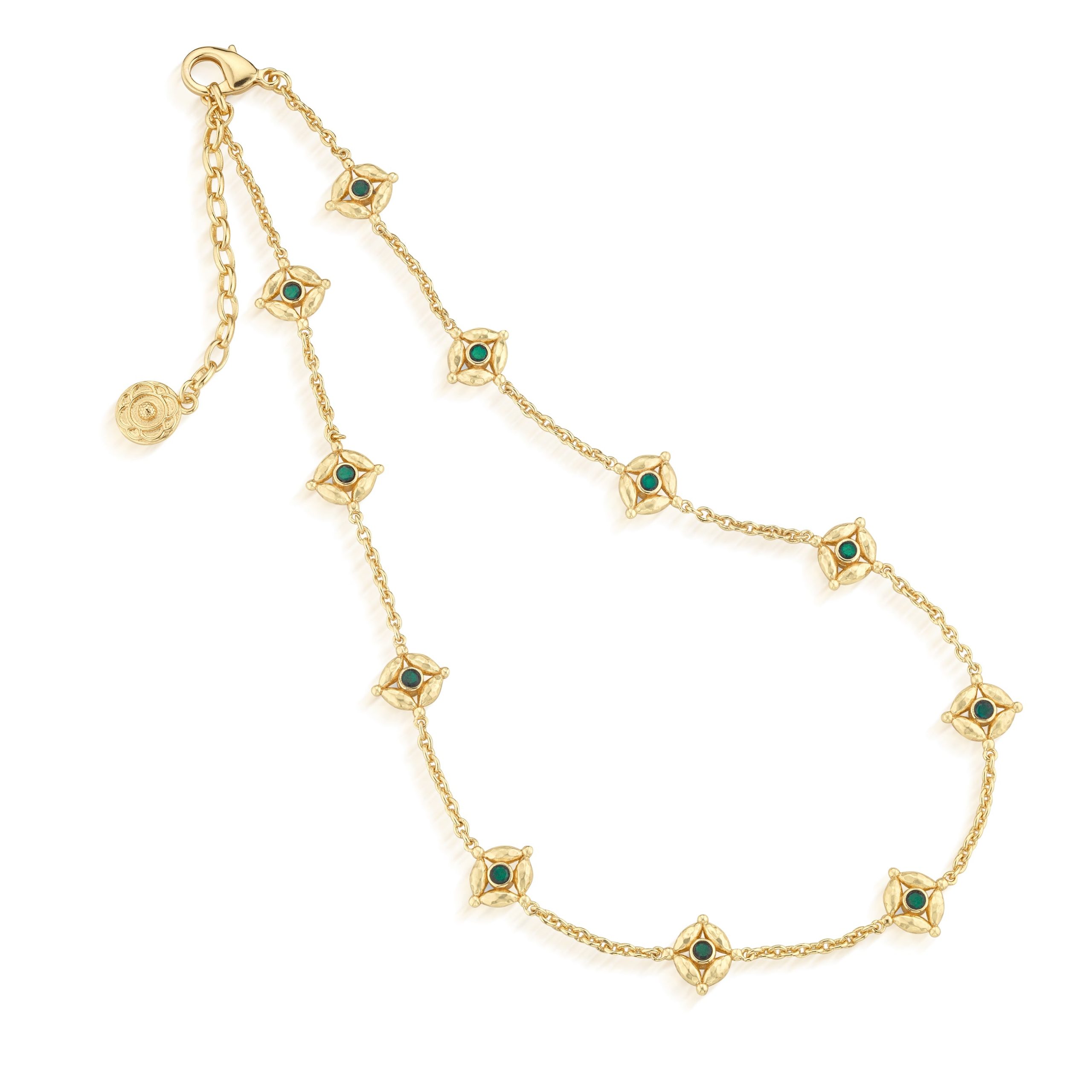 Mystic Eye Double Sided Necklace. 16+2 - Blue Labradorite/Green Onyx - Image 5