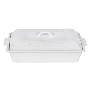 Berry & Thread 13 Rectangular Baker with Lid - Whitewash