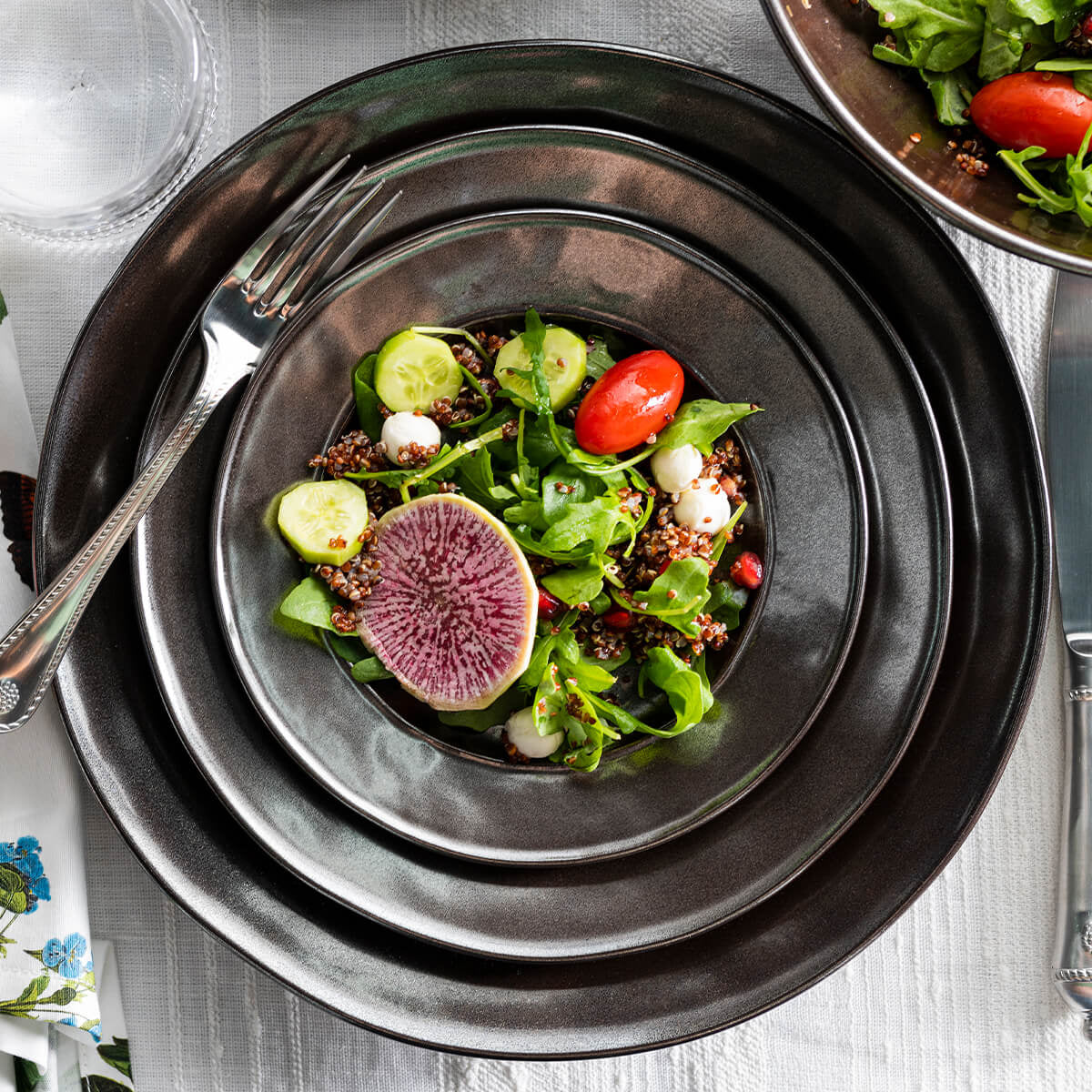 Pewter Stoneware Charger/Platter - Image 2