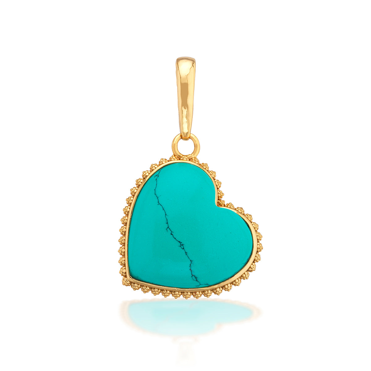 Love Gem Charm/Pendant- Turquoise