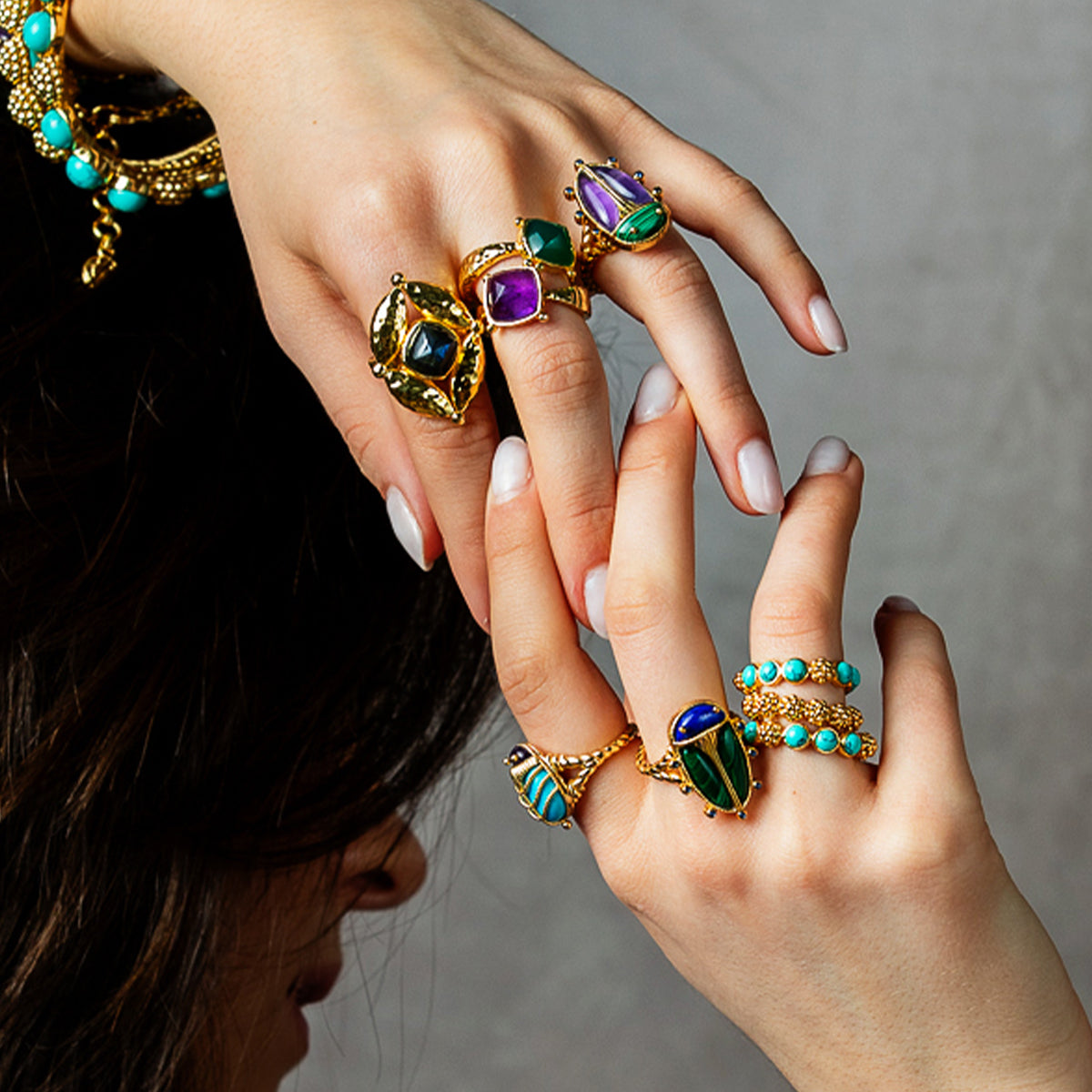 Mystic Eye Gem Ring - Amethyst - Image 5