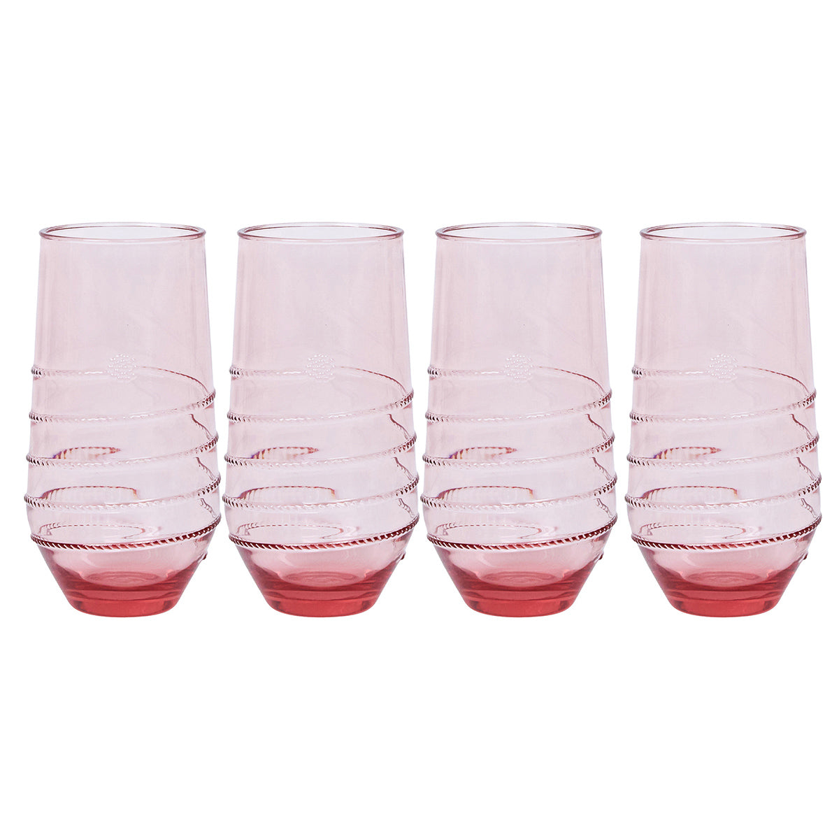 Amalia Acrylic Large Tumbler Set/4 - Coral
