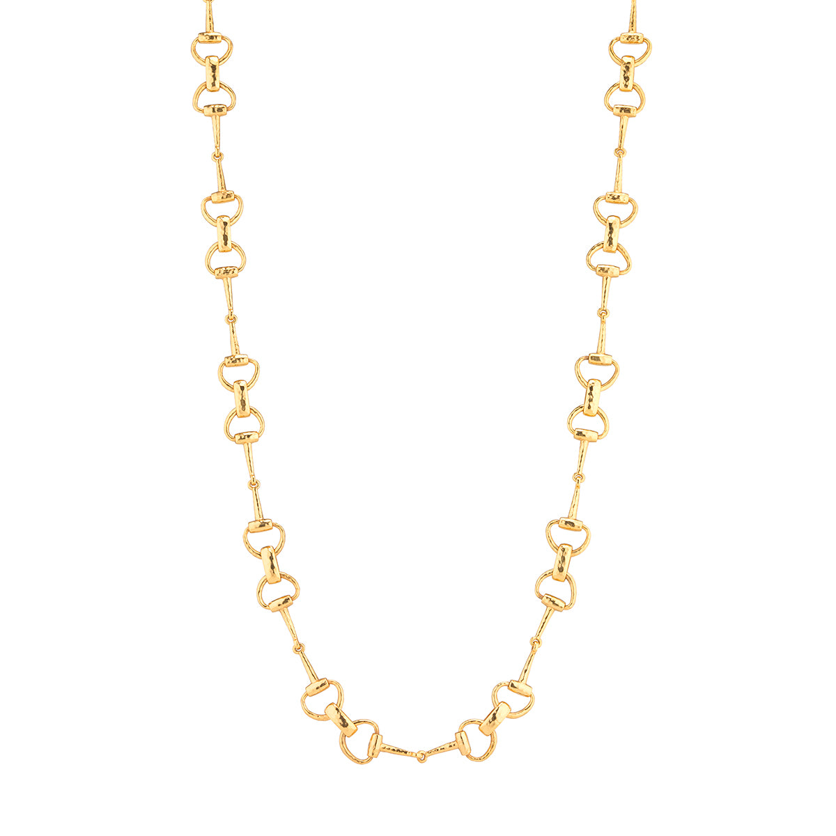 Equestrian Snaffle Bit Chain Necklace. 34 - Gold