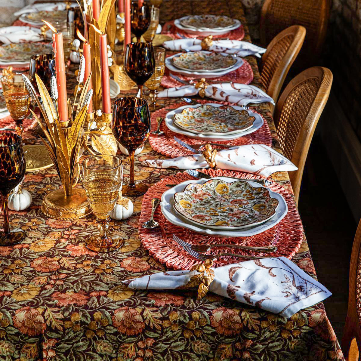 Willa 60 x 120 Tablecloth - Amber - Image 4