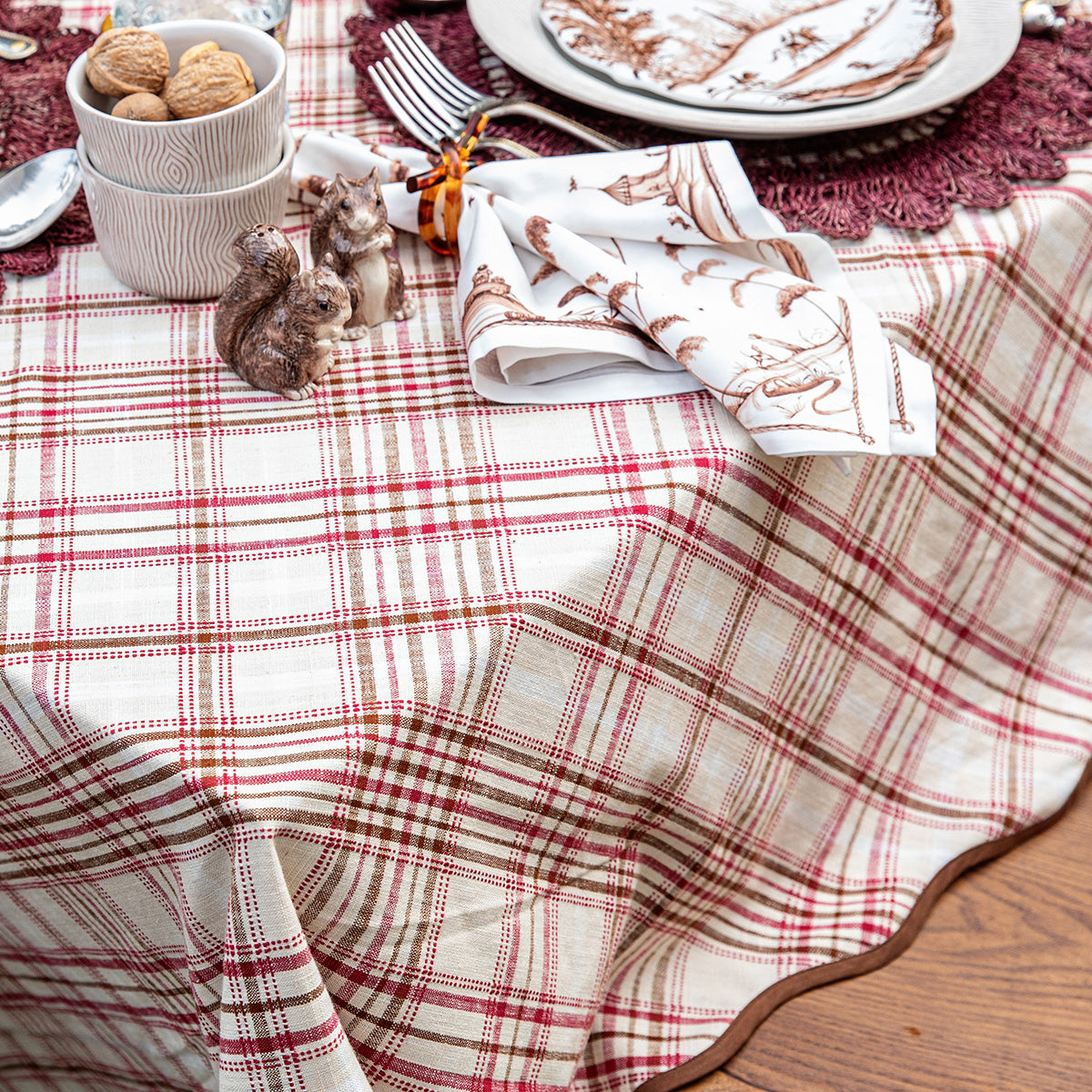 Harvest Tartan 52 Square Tablecloth