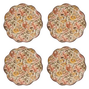 Willa Cocktail Plate Set/4 - Amber
