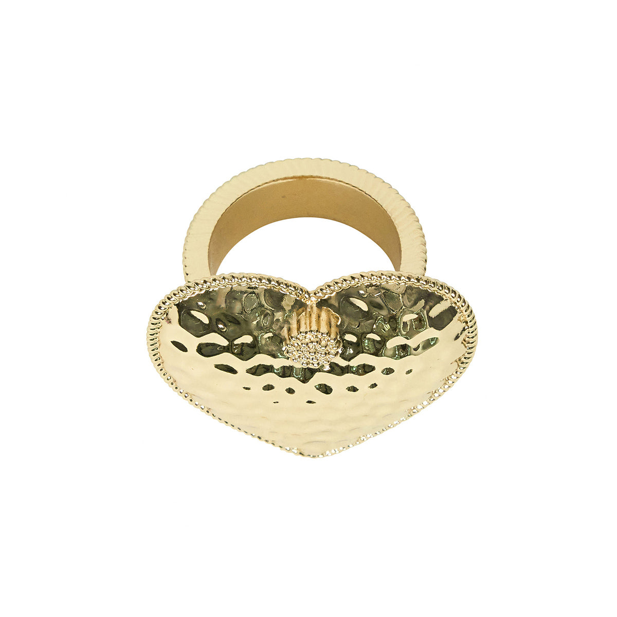 Berry & Thread Heart Napkin Ring Set/4 - Gold - Image 6